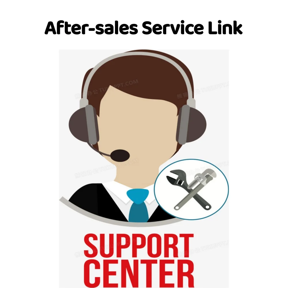 Custo de envio e link de produto personalizado e link de serviço pós-venda