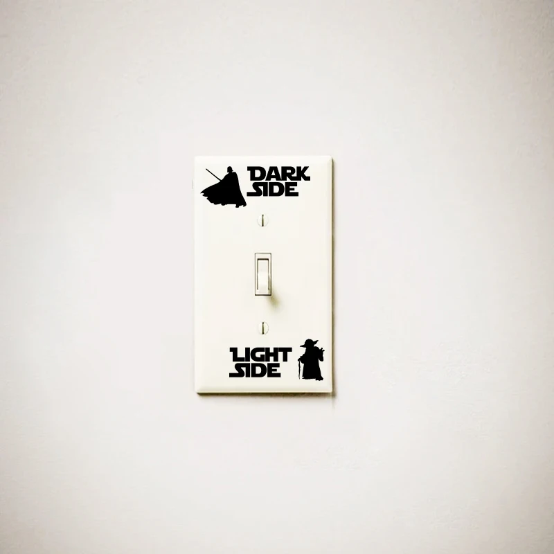 Star Wars Inspired Light Switch Decals DIY Removable Vinyl Stickers Decoration Star Wars Fan Gift