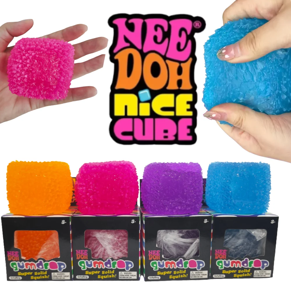 Tabas Squishy Texture Ice Cube Maltose Fidget Toy Soft Maltose Fun Anti-stress Sensory Toy Relieve Anxiety Antistress for Friend