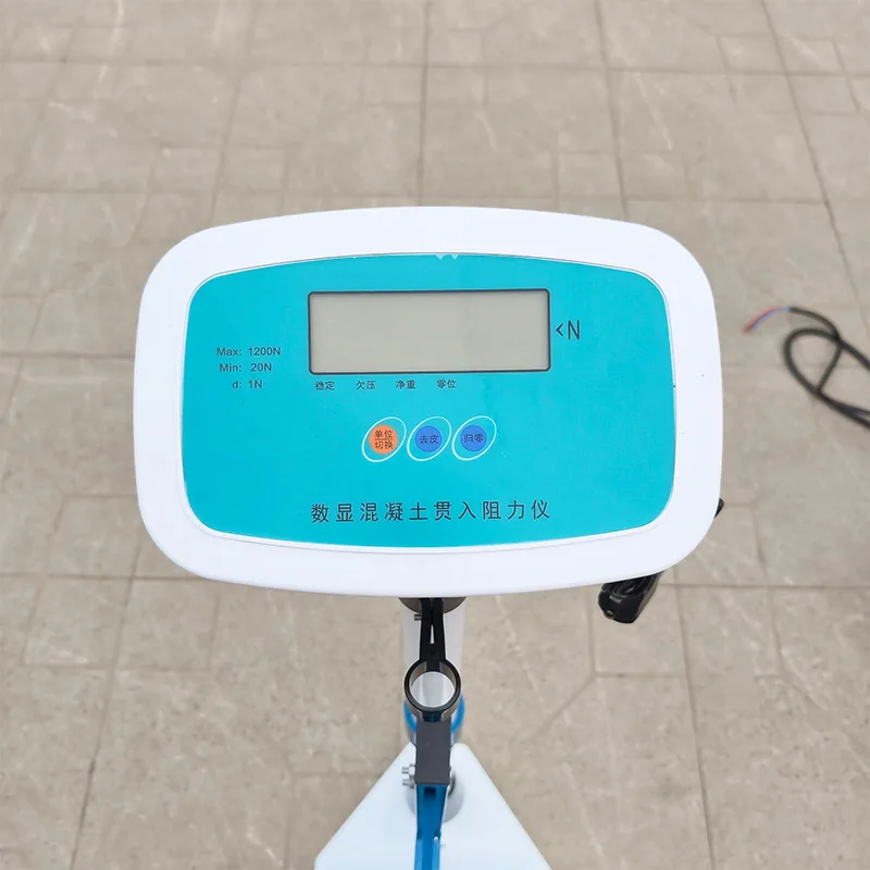 Digital Concrete Penetration Resistance Meter High Precision Portable Tester For Construction Lab Hardness Quality Testing