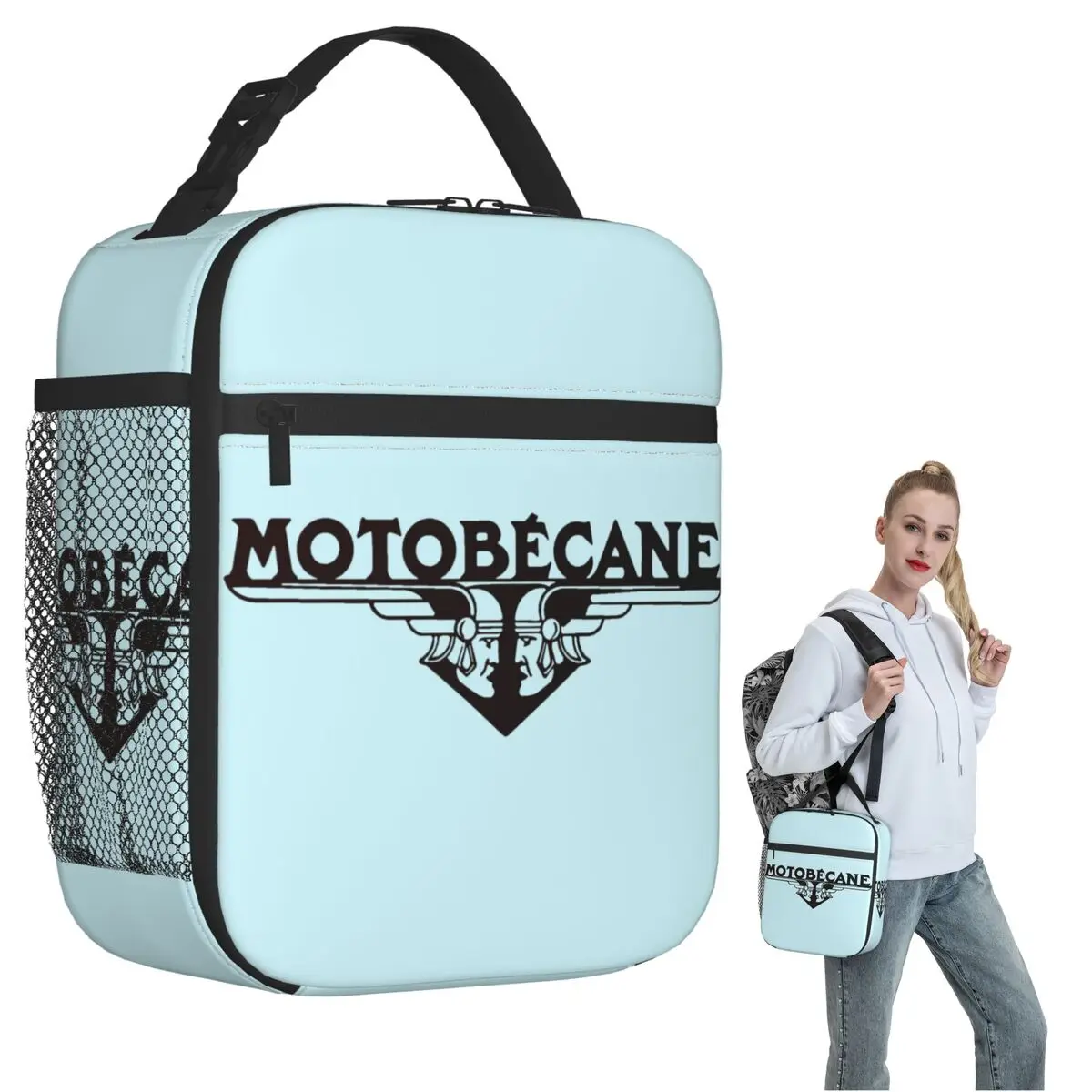 Motobecane Insulated Lunch Bag for Women Kids Leakproof Food Boxes Thermal Lunch Box Tote