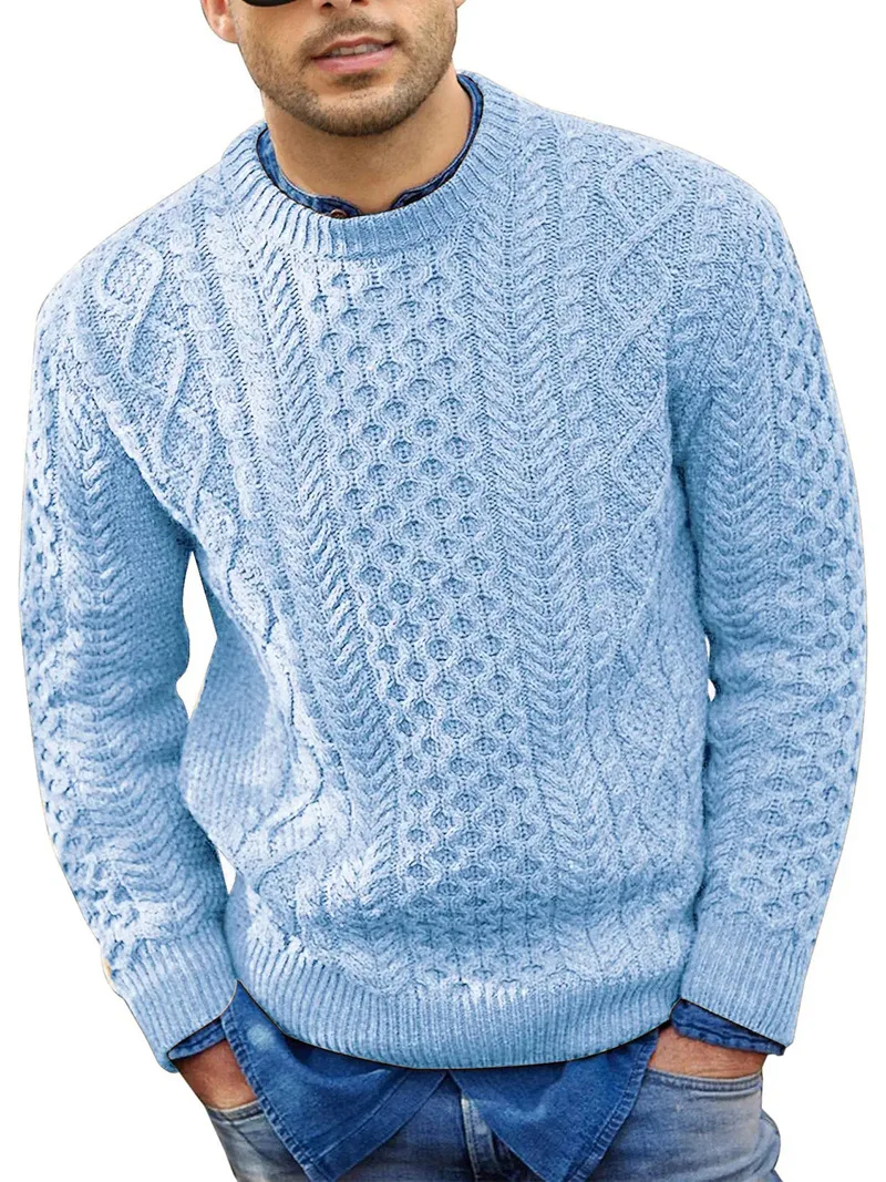 Men's Winter Sweater Britain Fashion Knitted Pullover Men Clothing Vintage Thicken Knit Sweaters Male Tops 2022 Autumn New