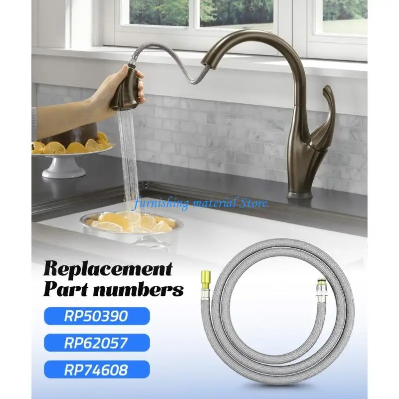 Y5GD Easy to Install Kitchen Faucet Hose Enhanced Flexibility 59 Inches for Use