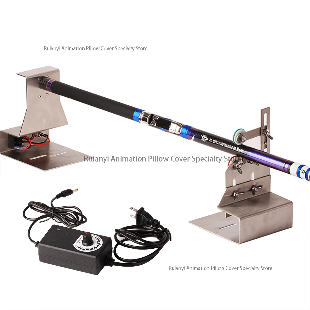 

Electric Rotating Fishing Rod Making Winding Machine Fishing rod Modification Repair Tool Adjustable DIY Lure Rod Gluing Machine