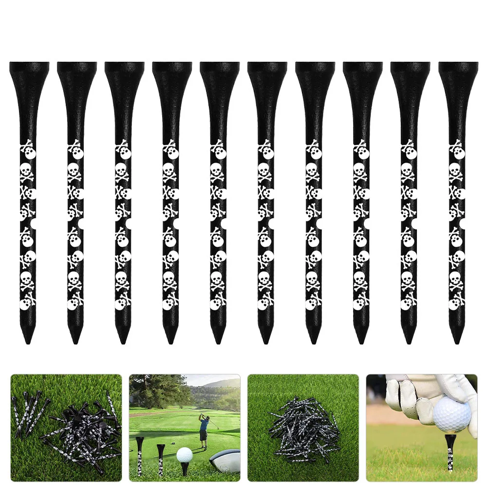 10Pcs Bamboo Golf Tees Eco Friendly Golfs Ball Support Sturdy Decorative Golfing Accessories Ideal for Driving Range Outdoor Use
