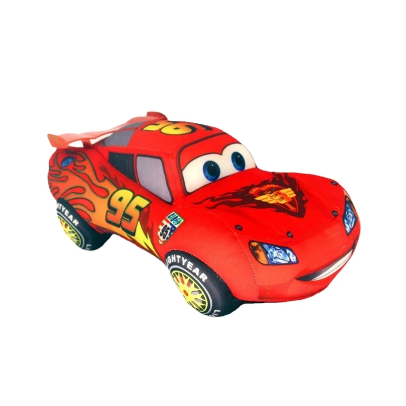 17-25cm Rotes 95 Cartoon-Auto Plüschkissen Stoffpuppe Deko für Halloween Weihnachtsfeier Geschenk – Detail 2