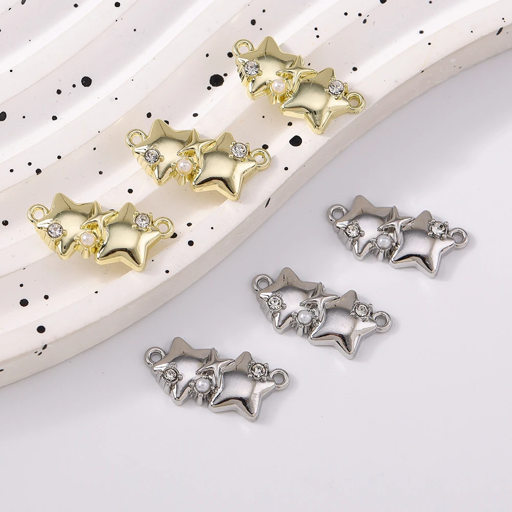 

5pcs Cute Alloy Love Heart Pendants Charms for Jewelry Making Necklace Earrings DIY Bracelet Accessories Supplies
