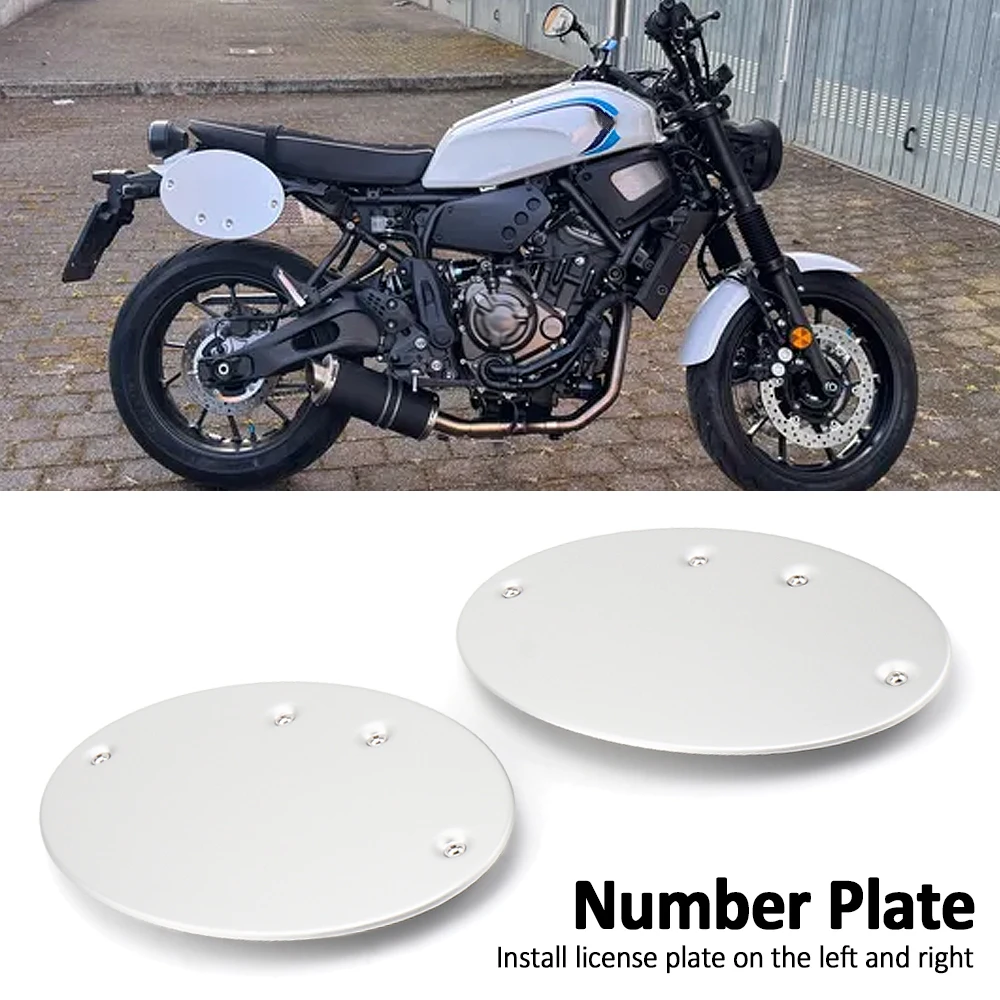 

New Motorcycle Side Number Plate Silver Panel Protector FOR YAMAHA XSR700 XSR 700 2021 2022 2023 XSR900 XSR 900