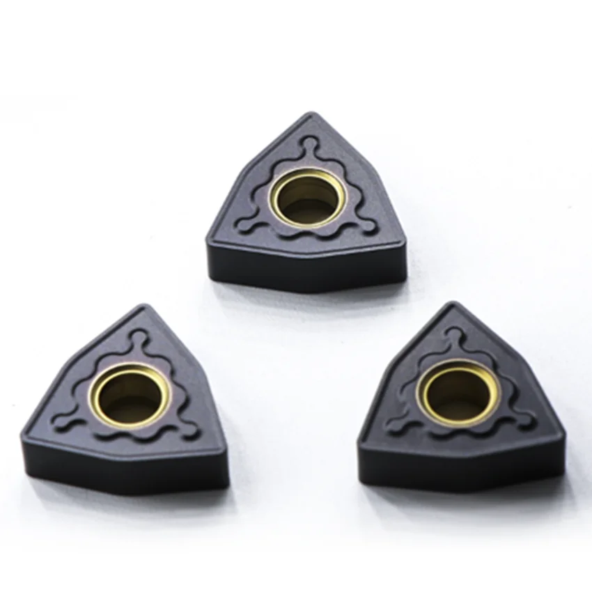 HADSTO-WNMG080408-GH HS6120/WNMG080412-GH, insertos de carburo CNC para hierro fundido, HS6120, WNMG432, WNMG433, 10 unids/lote por caja