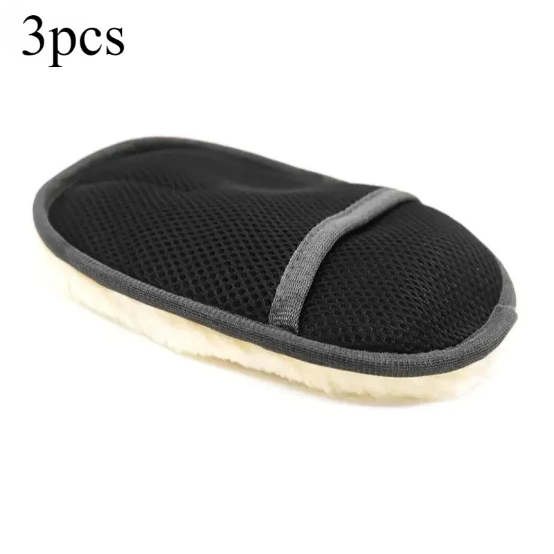 Automatic Cleaning Brush Hair Gloves for Car Wash Soft Waxing Lap Cloth Cashmere Gloves for Vehicle Cleaning And Laundry
