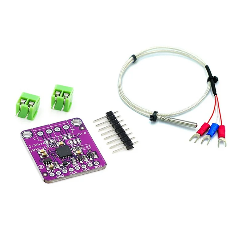 MAX31865 PT100/PT1000 RTD-To-Digital Converter Board Temperature Thermocouple Sensor Amplifier Module 3.3V/5V