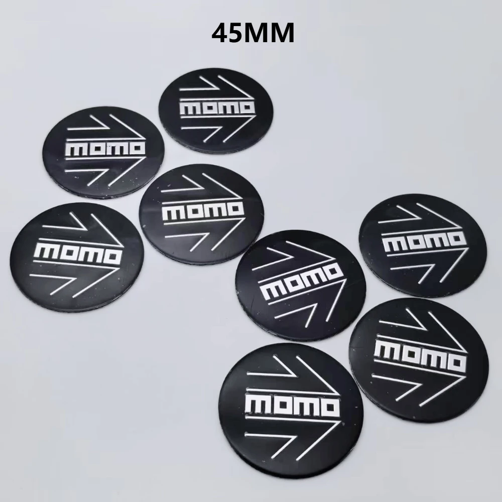 

4 шт., 45 мм, логотип MOMO, эмблема, автомобильные наклейки, аксессуары для стайлинга, колпаки для центра колес автомобиля, обод ступицы, колпаки, крышка, значок, замена