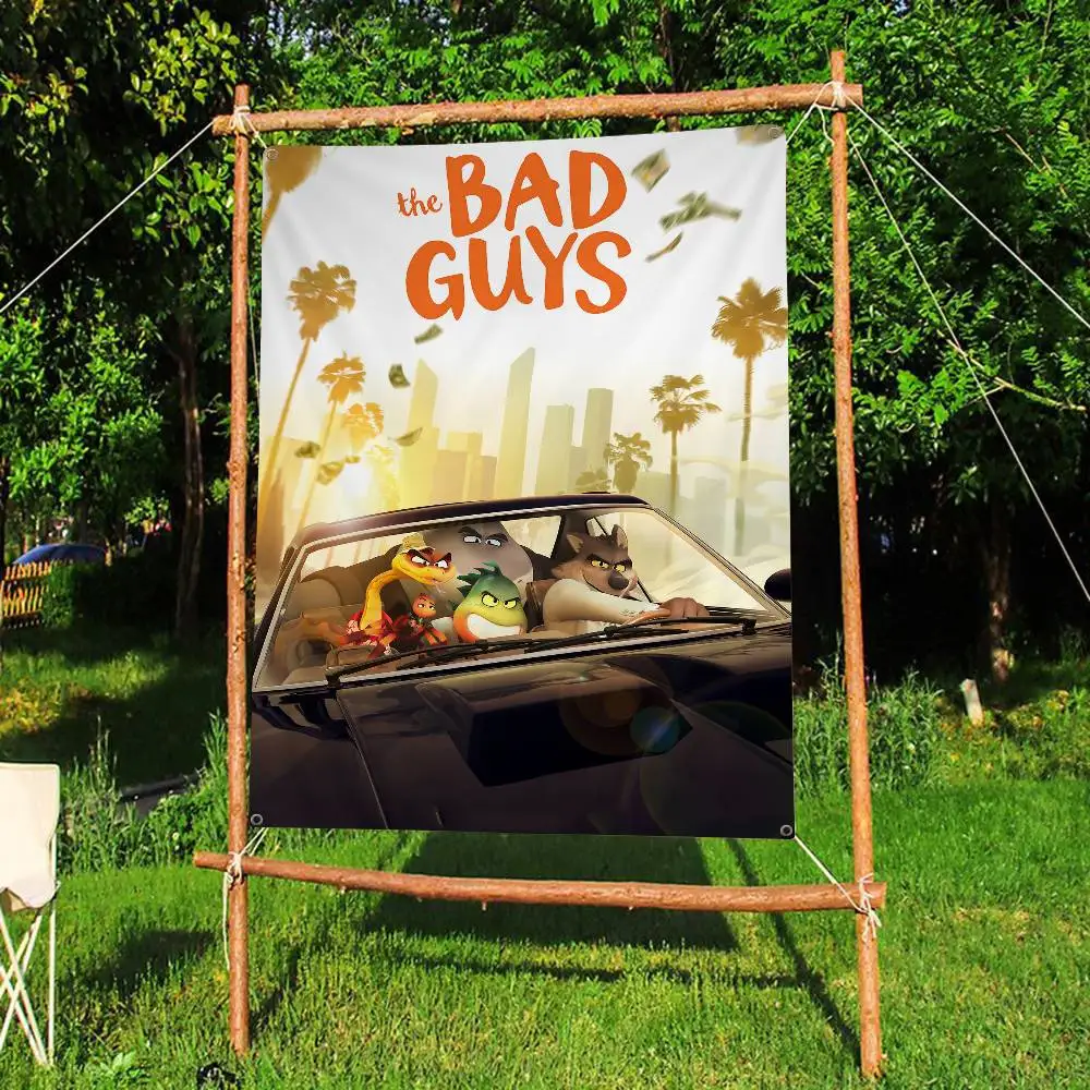 لافتة حفلات شركة The Bad Guys 2 ذات الطباعة المتقدمة للإعلان التجاري