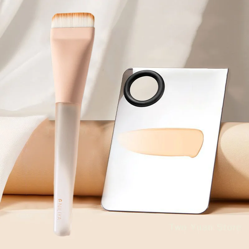 One Line Foundation Brush And Makeup Palette Set Foundation Cream Mixing Tool Makeup Cosmetic Makeup Tool Kits