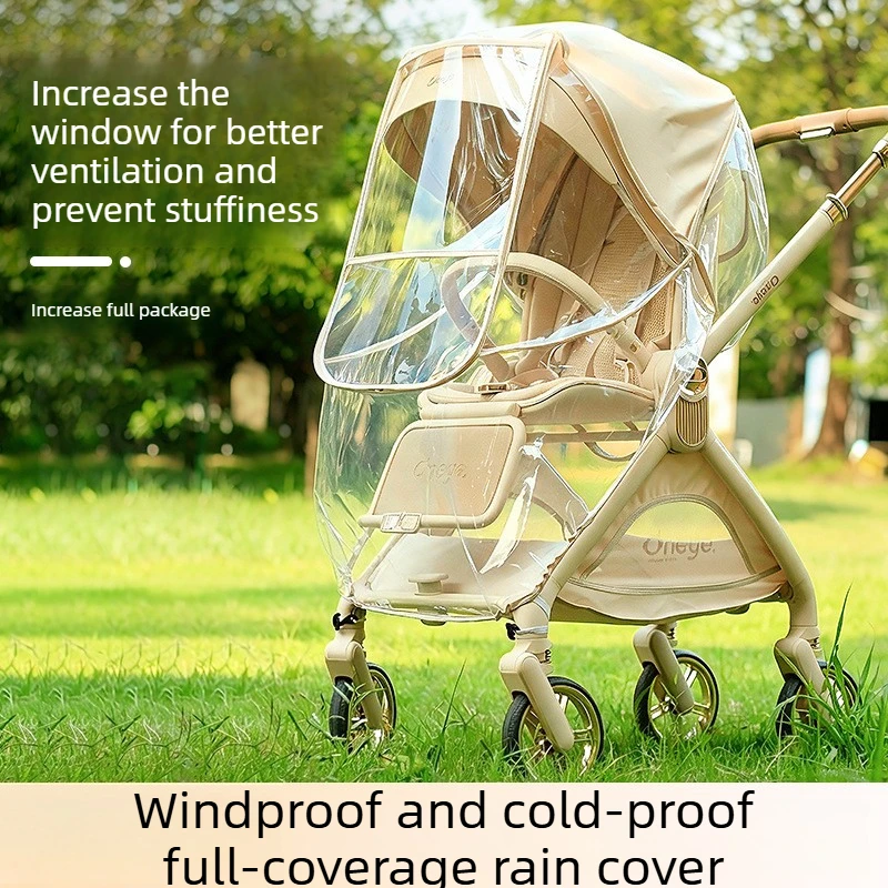 Windproof Rain Cover Stroller Raincoat Shed Warm Cover Universal Accessories
