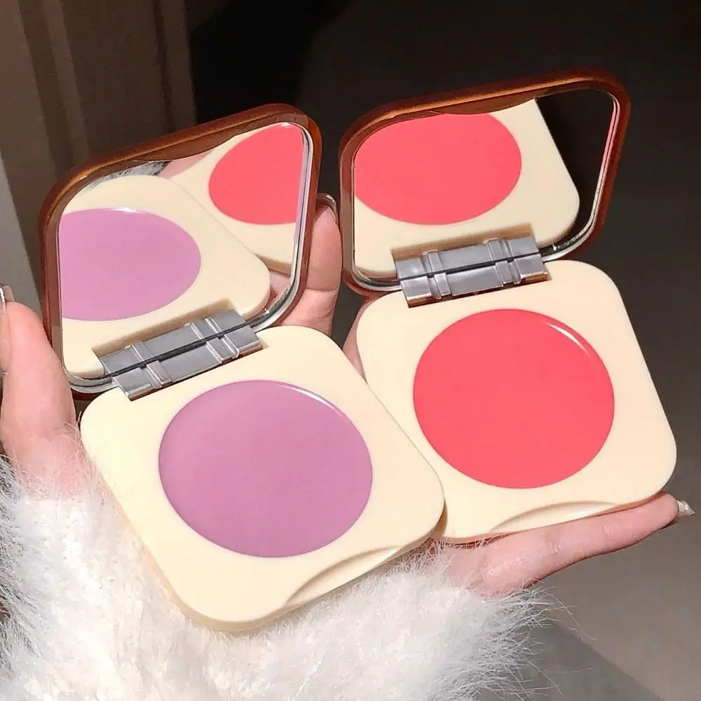 Natural Monochrome Blusher Cream Brighting Matte แต่งหน้าเนื้อละเอียดอุปกรณ์เสริมขยายสี Blusher แต่งหน้าทุกวัน