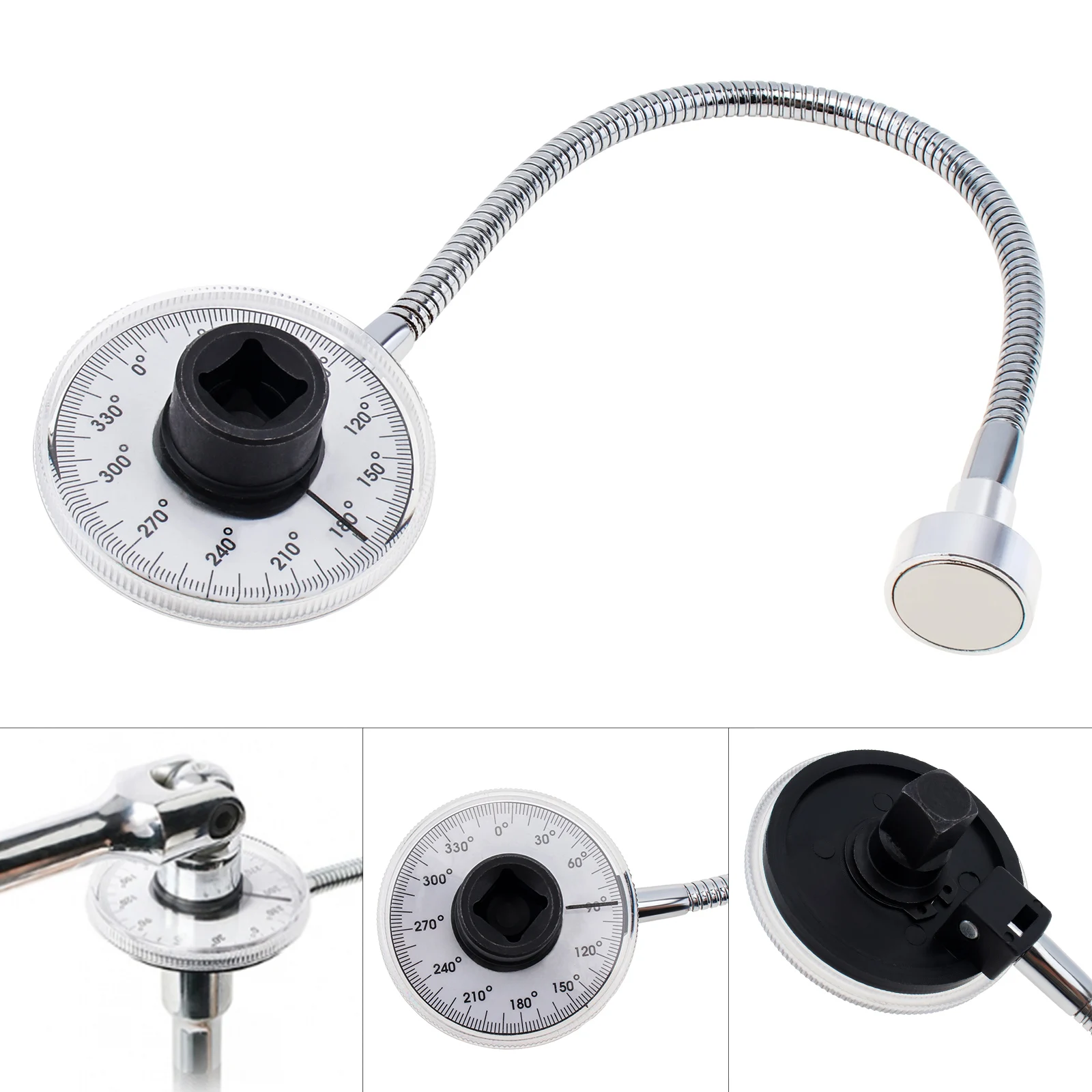 Drive Torque Angle Gauge Wrench Rotação de 360 Graus Medição de Torção Ferramentas Manuais Ferramenta Medidor Automotivo Aço Inoxidável