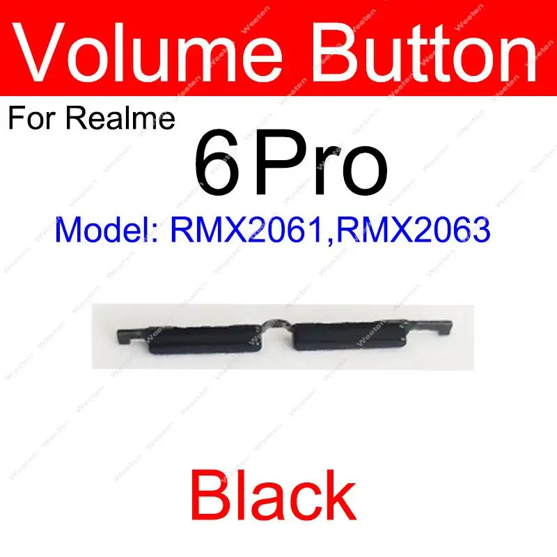 Side Power Volume Button For Realme 6 Pro 6i 6S 7i 7 Pro 4G 5G On OFF Power Volume Keys Switch Small Buttons Flex Cable Parts