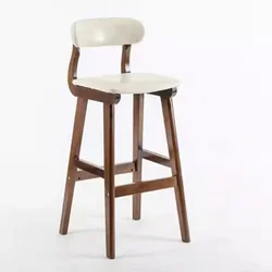 American Wooden Bar Chair Retro Gaming Bedroom Kitchen High Chairs Comfortable Unique Tabourets De Bar Interior Decorations