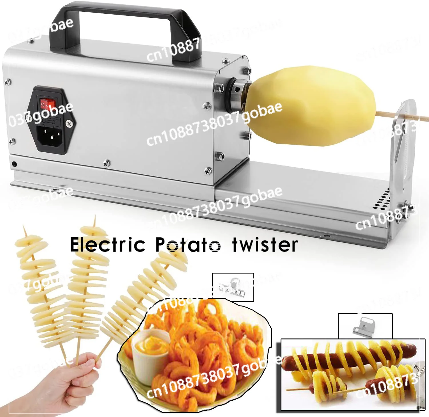 

528-8 Электрическая многофункциональная машина для картофельных башней Новая машина для резки картофеля