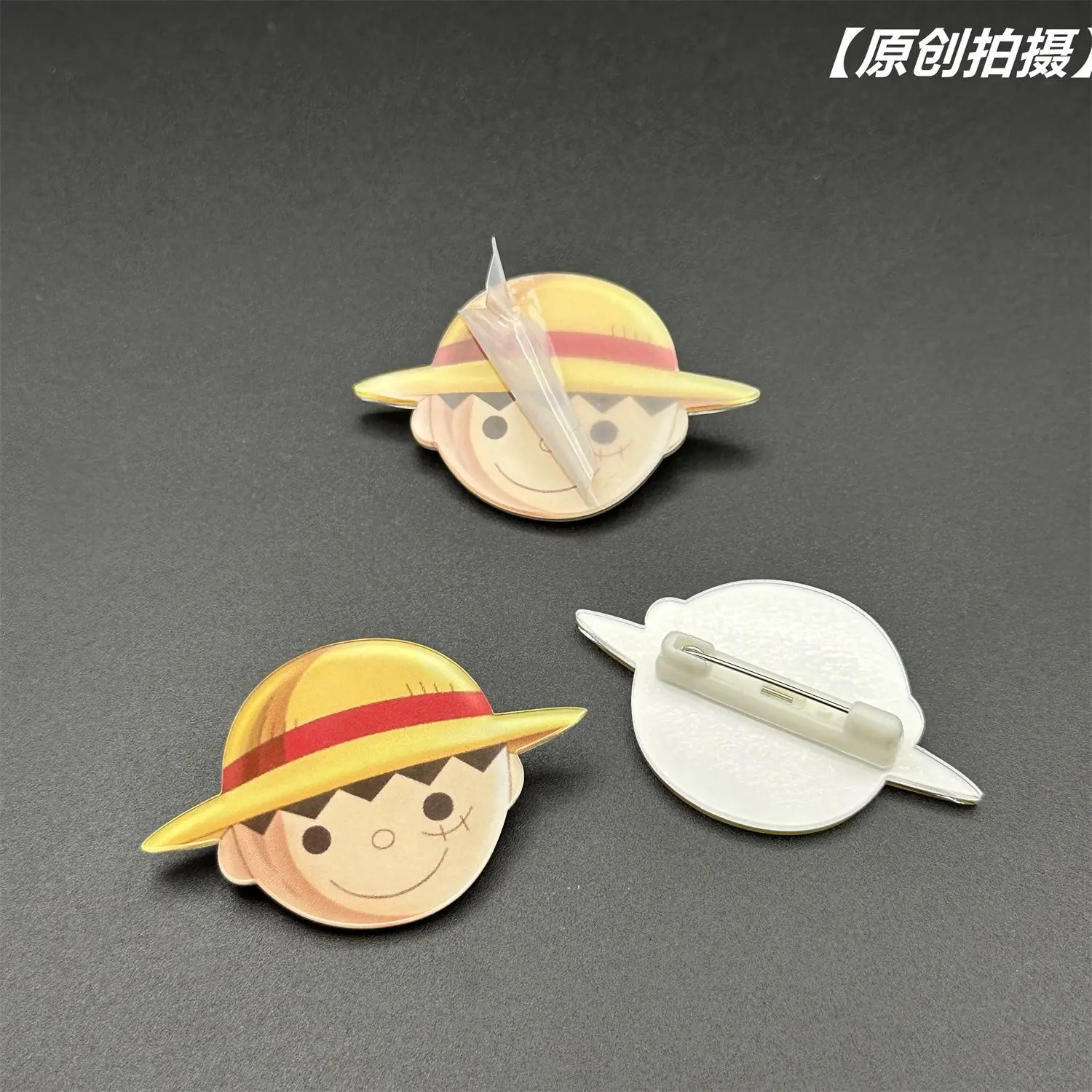 One Piece themed pin for backpacks, cute big crew badge, gift for besties or students