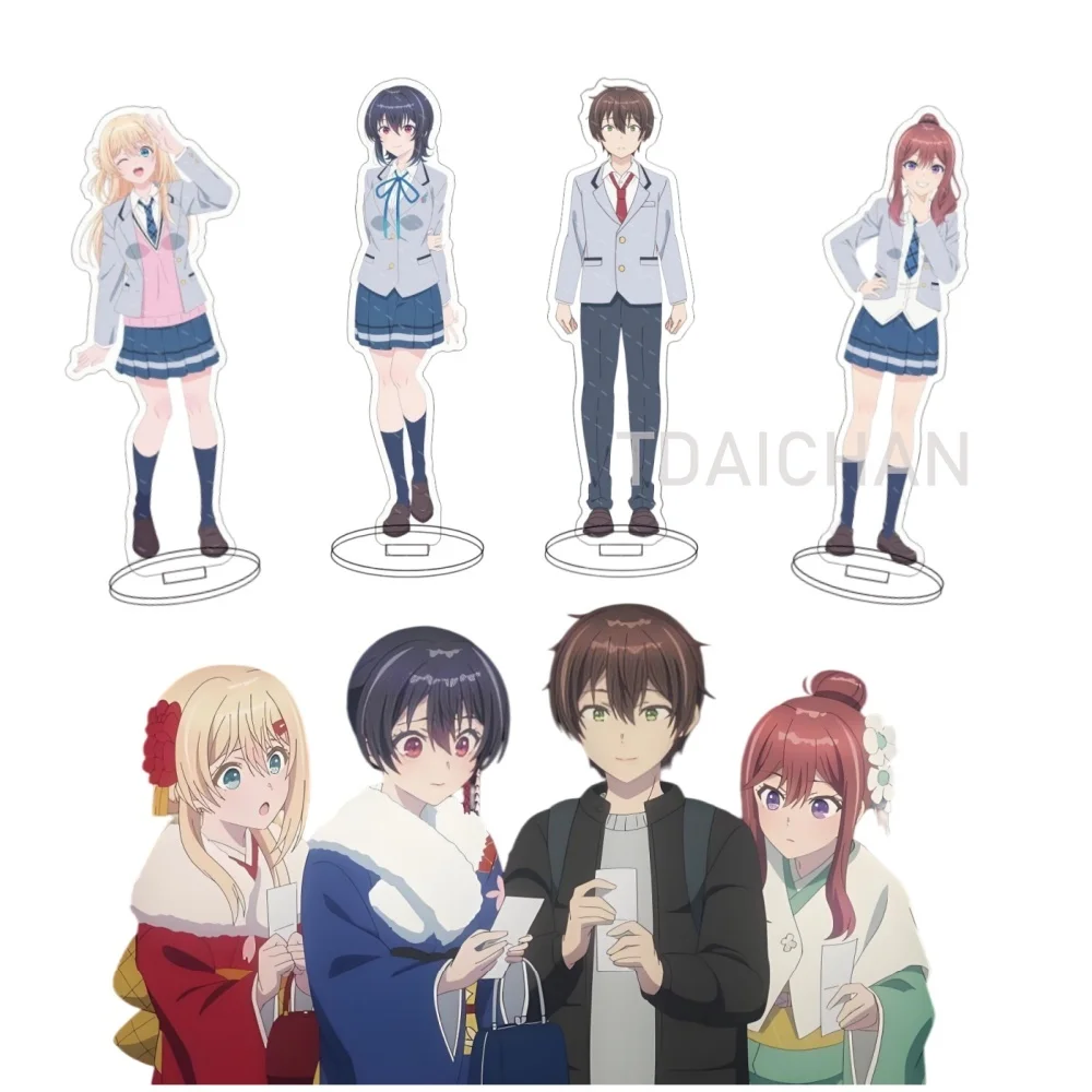 I Made Friends with The Second Prettiest Girl in My Class Maehara Masaki Asanagi Amami Niida Acrylic Standee Desk Figure Standee