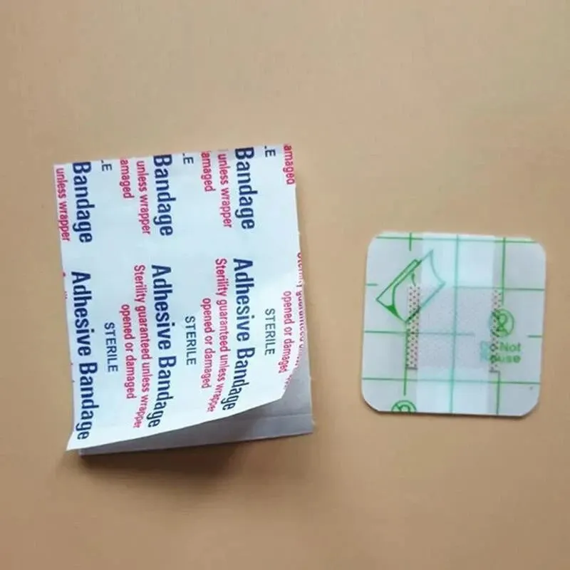 Square Bandage for Children, Waterproof Medical Wound Patch, First Aid for Cuts and Abrasions, 25/50/100 Pcs.