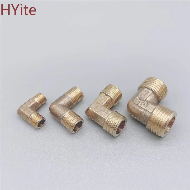 

Brass Tube Fitting Adapter 90 Degree 1/8" 1/4" 3/8" 1/2" 3/4"BSP Pipe Water, oil and gas Elbow Fitting Coupler