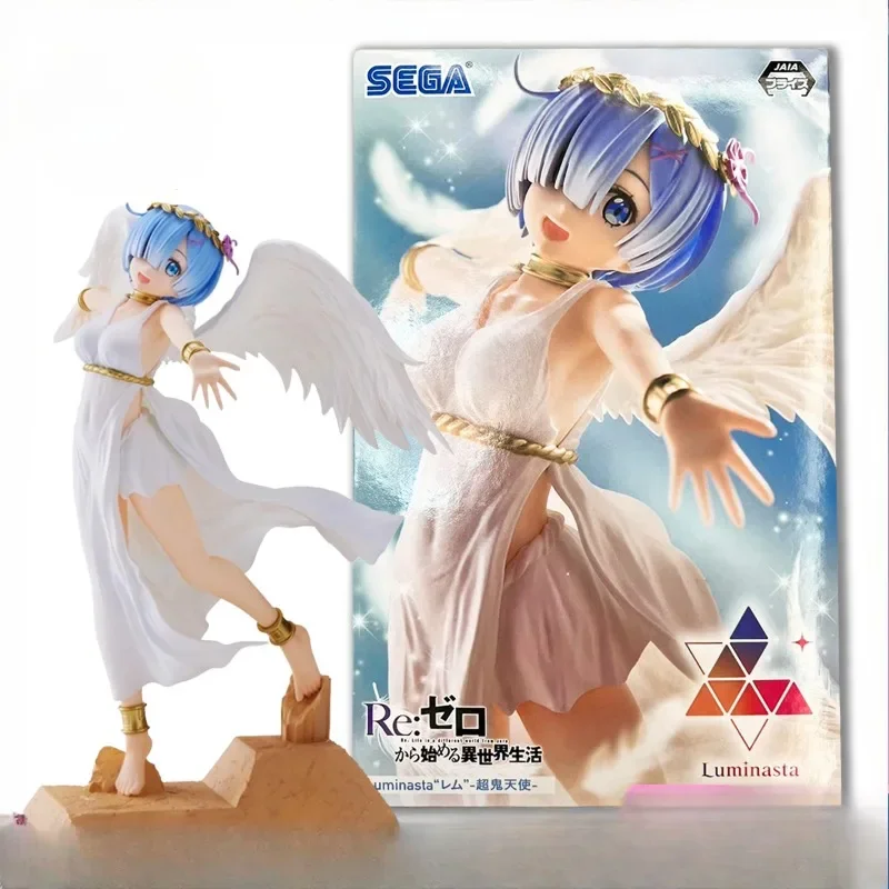 SEGA's Life in A Different World From Scratch Rem Rem's Super Ghost Angel Scenery Figurine Model Toy Movie Anime Game Collection