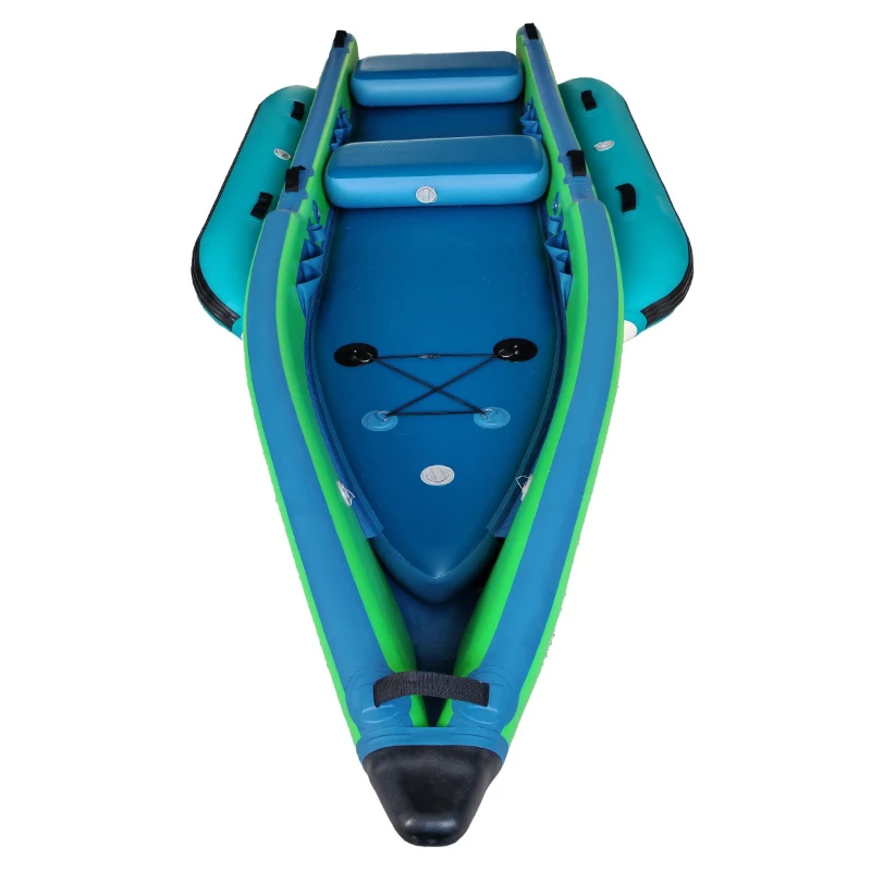 

Inflatable boat 2 3 people fishing net brushed air cushion kayak