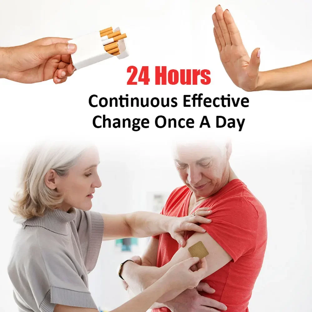 5Pcs/Bag Quit Smoking Plaster Eliminate Smoking Desire Smoke Control Smoking Dispel Addiction Anti-Anxiety Herbal Patch