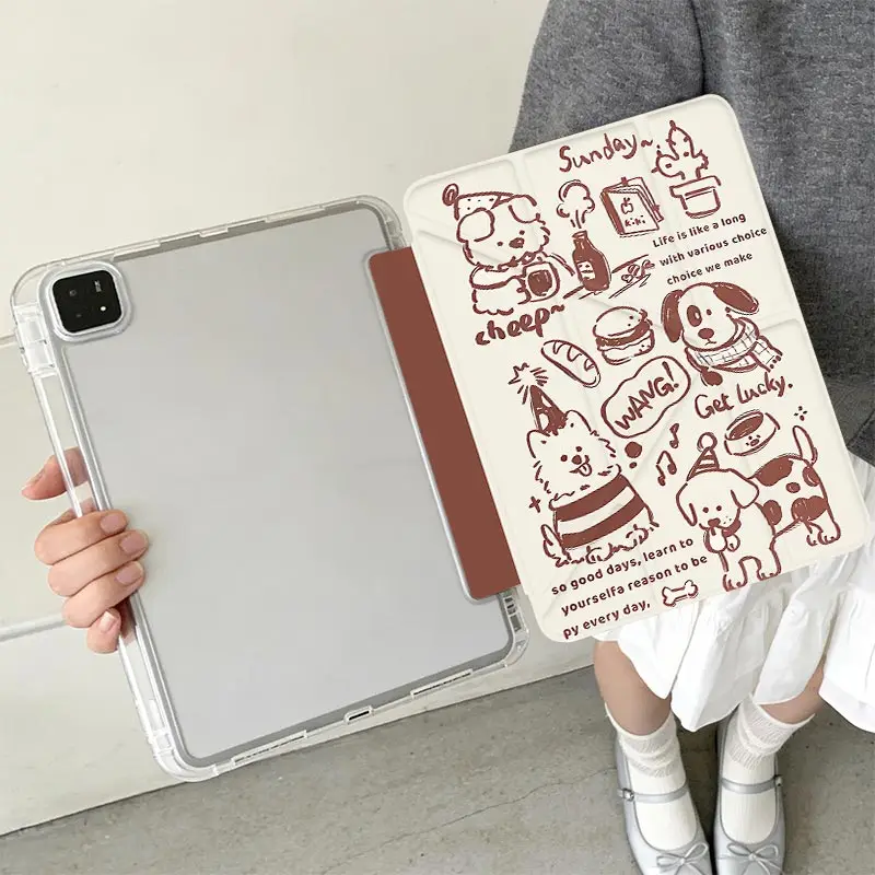 Y fold Acrylic Casing Shell for Xiaomi Pad 5/5Pro 6/6Pro 11 Redmi Pad SE 11 Pro/Pro2 12.1 Xiaomi Pad 7/7Pro 8/8Pro 11.2