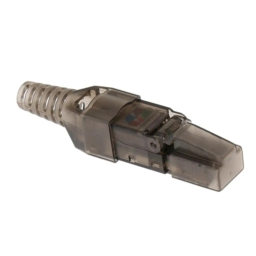 Connectors Unshielded / CAT6A Mounting Plug Metal And Plastic Shell