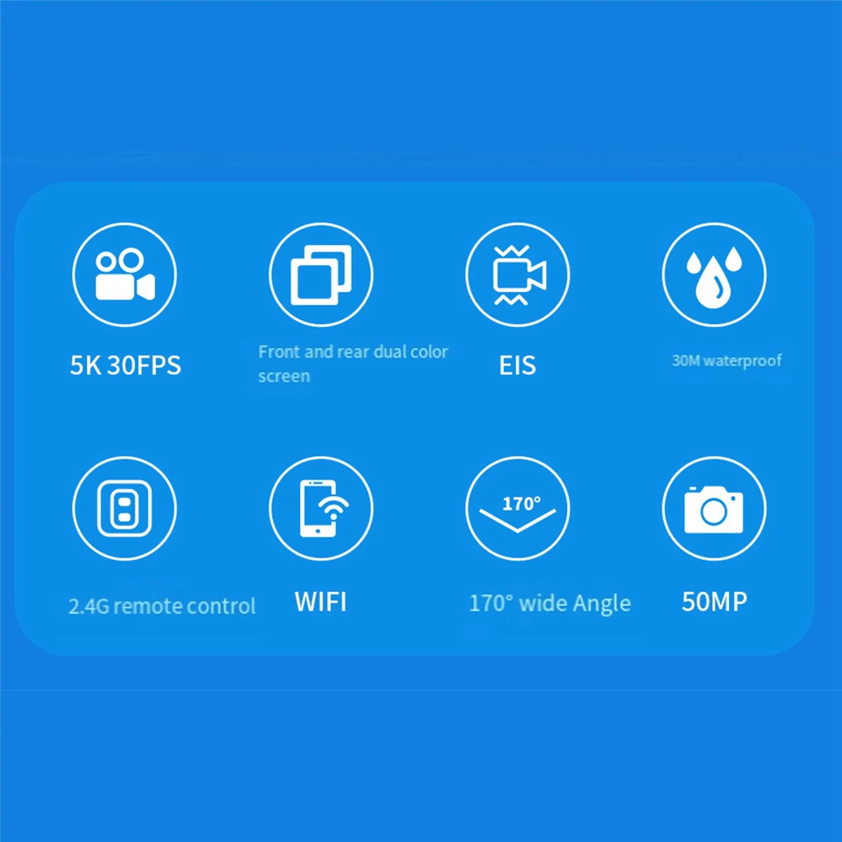 N82R WiFi Anti-Shake Action Camera 5K 30FPS Dual Screen 170° Wide Angle 30M Waterproof Sport Camera with Remote Control