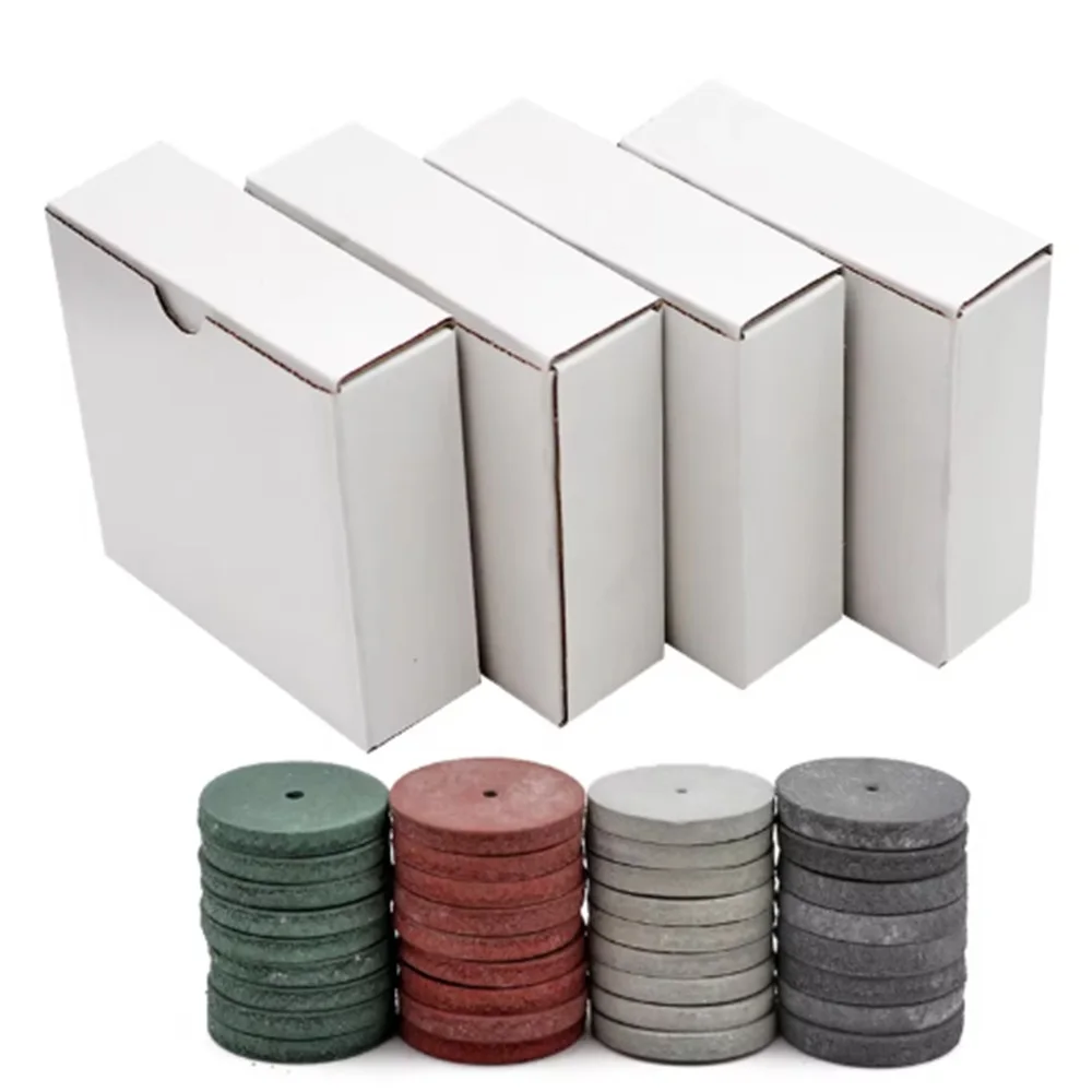 100 Pcs/Box Polishing Wheels Kit 4 Colors Silicone Rotary Polisher Perfect for Rotary Hand Pieces Rotary Tool