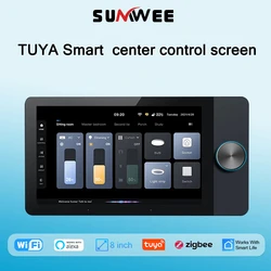 Smart Home 8-inch Android 8.1 TUYA Bluetooth Wall Amplifier Mini Touch Screen 4 * 25W Stereo Home Theater Bedroom Audio System