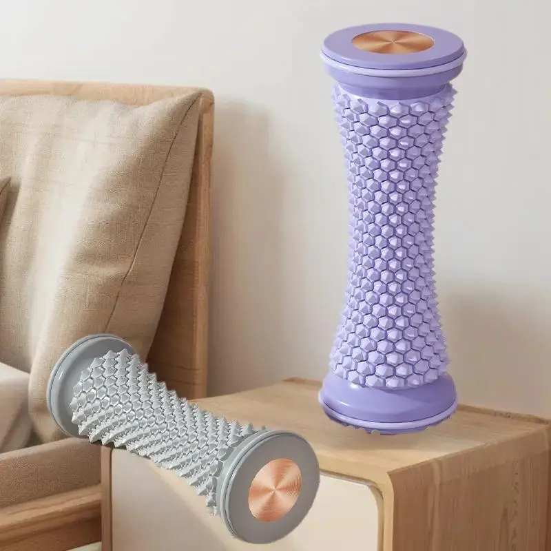 

1-одиничный пластиковый массажный ролик для йоги для тренировки мышц и сетевого дренажа