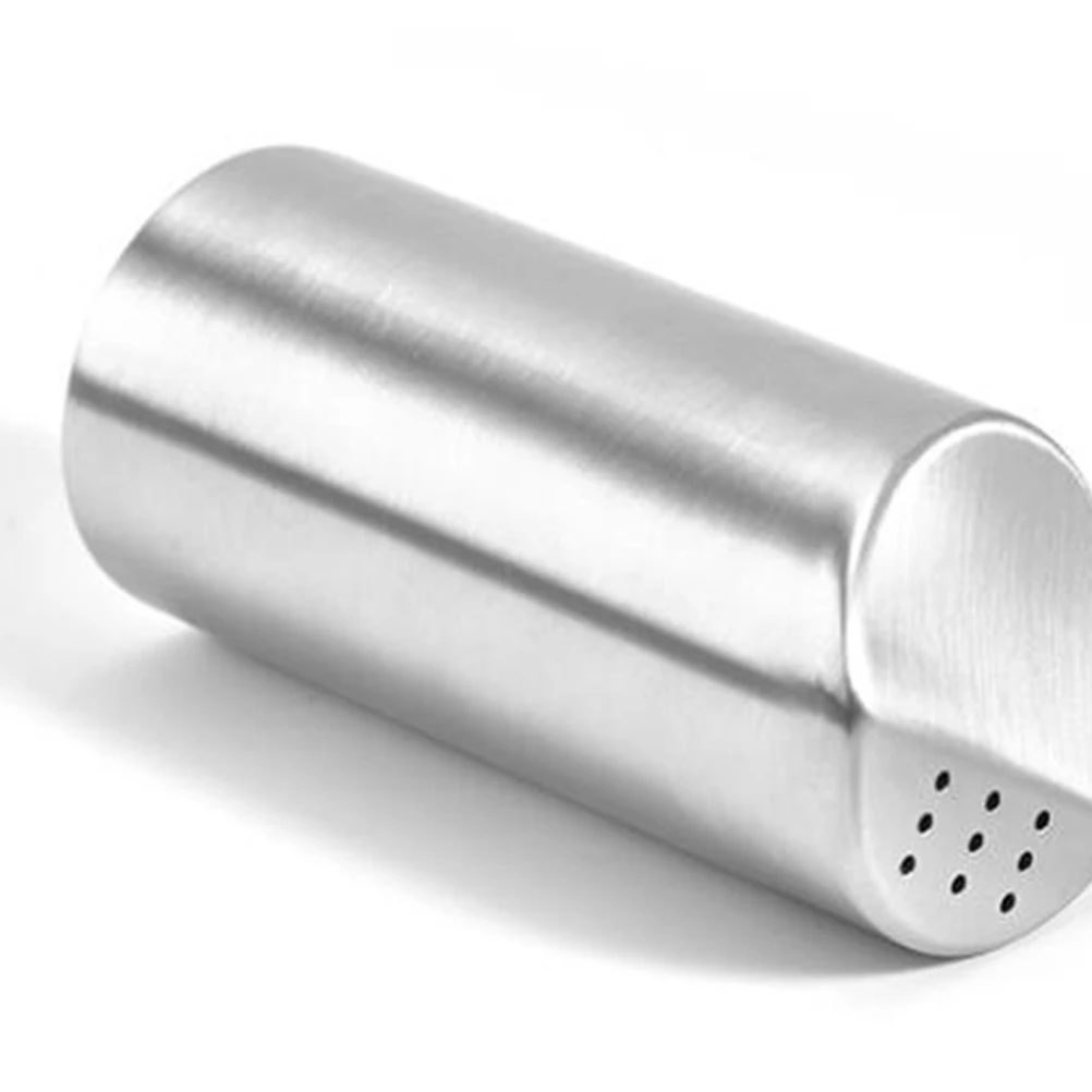 

2Pcs StainlessSteelSeasoningPot SpiceJar StorageTins SilverPepperShaker SichuanPeppercorn KitchenRestaurant