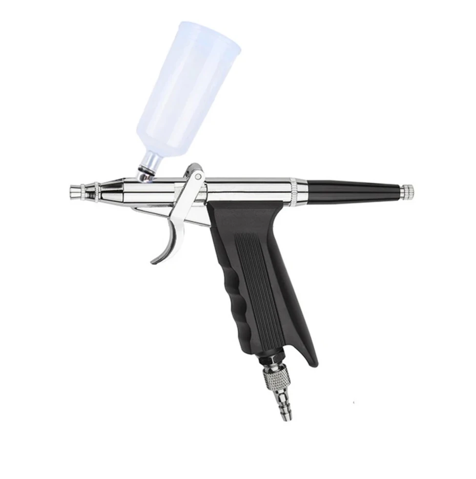 Double action spray gun art craft model painting nail cake Diy 0.3MM 7CC 20CC 40CC cup 15-50Psi air brush pen