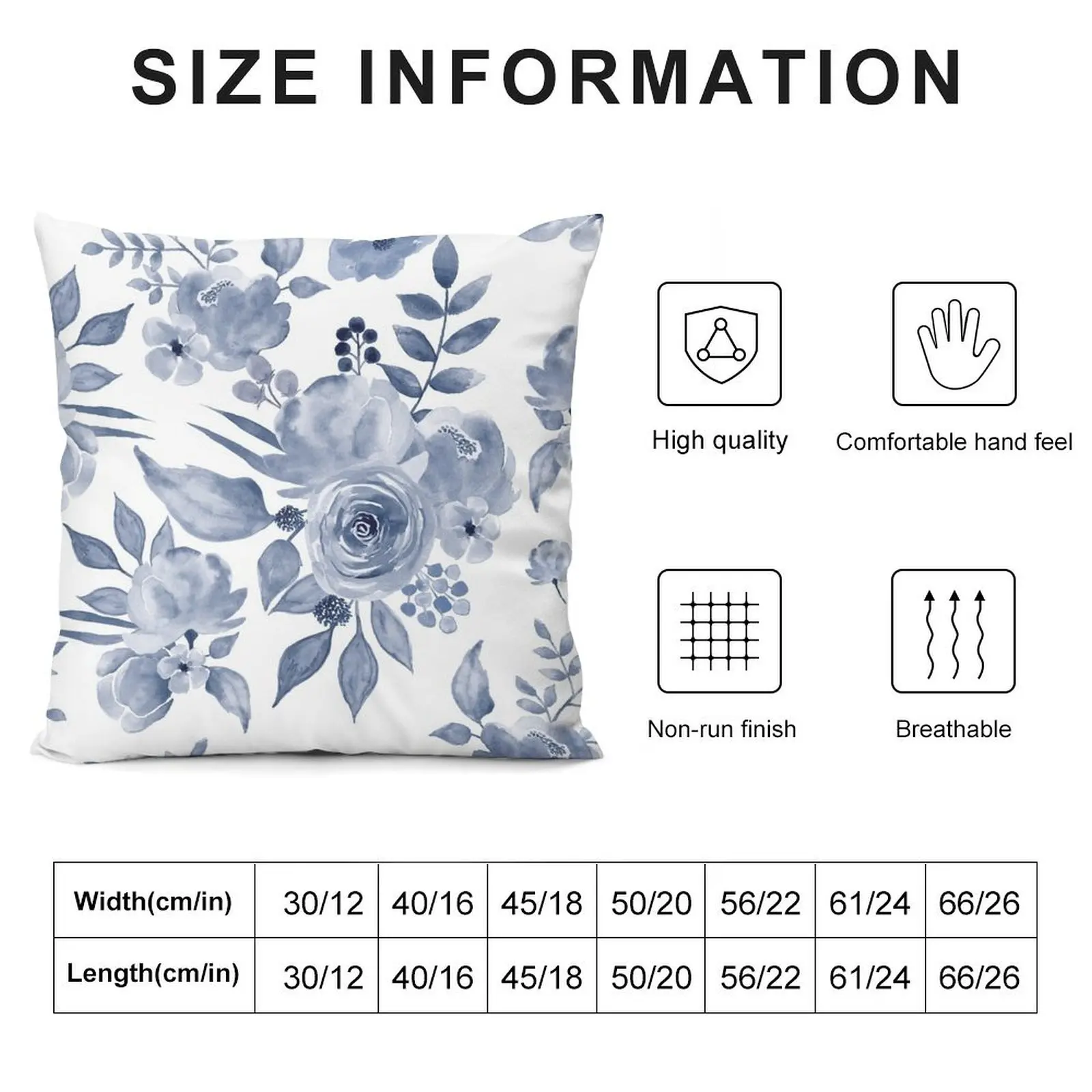 Hamptons Style Floral Design Throw Pillow anime girl Cushion Cover Set pillow