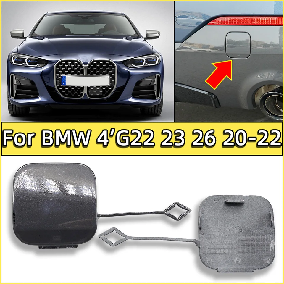 

Rear Bumper Tow Hook Shell Cover For BMW 4 Series G22 G23 G26 2020 2021 2022 M-Sport Bumper Hauling Trailer Housing Cap