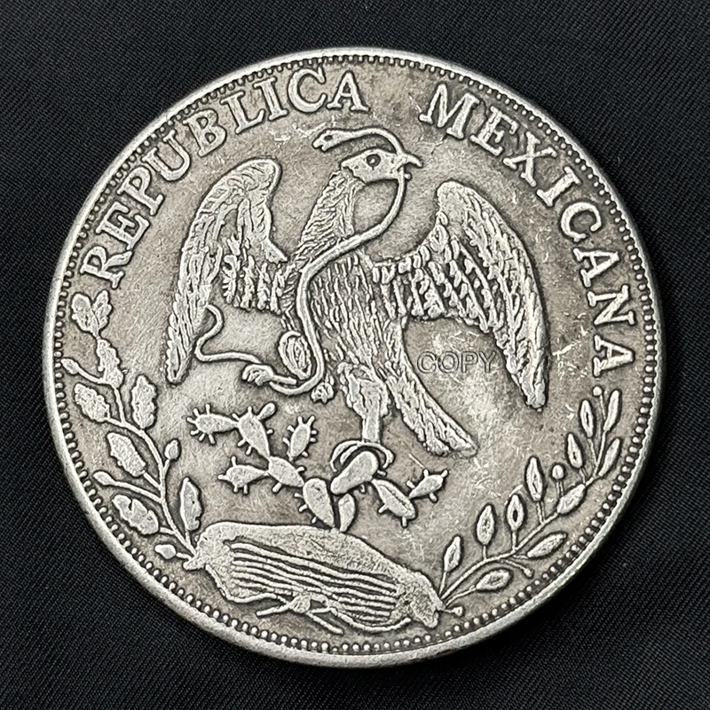 1891 Mexican Eagle Bite Snake Old Coin, a must-have souvenir for collectors, collectible medals, holiday gift, fake money