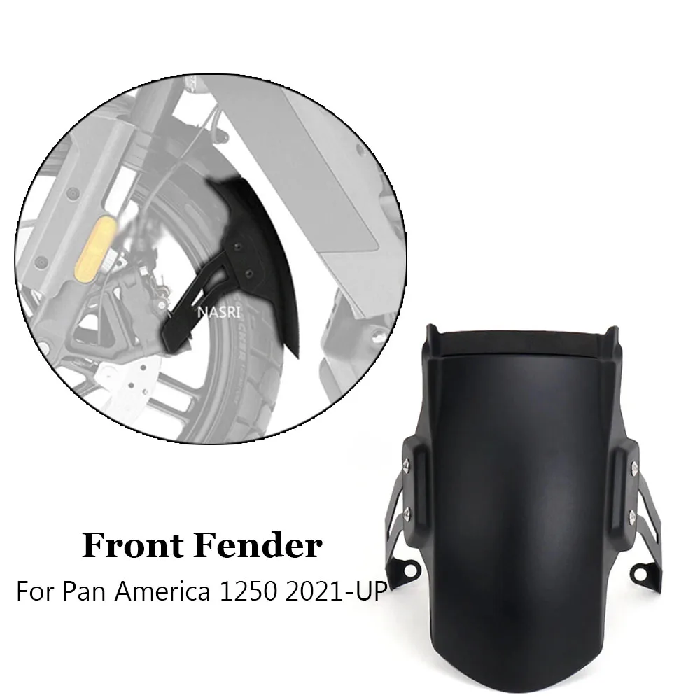 Motorcycle Accessories Front Fender Extended Mudguard Black Kits For Harley Pan America 1250 Special PA1250 S 2021 2022 2023