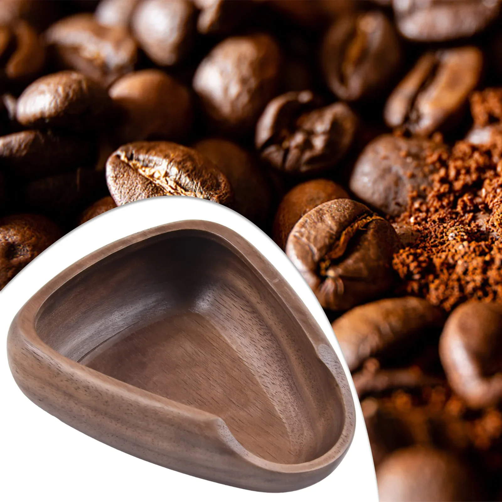 

1pcs Coffee Bean Dosing Tray Dosing Vessel Espresso Dosing Cup Dosing Tray Wood Weigh Coffee Bean Container Kitchen Accessories