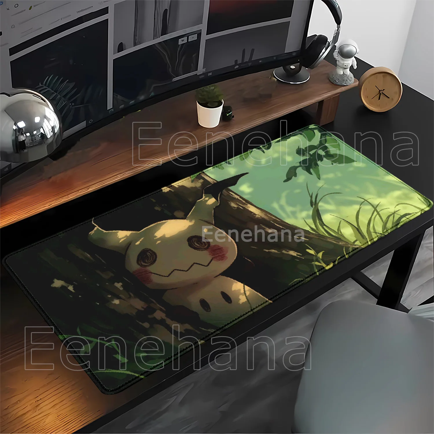 New Mimikyu Pokemon Anime Kawaii XXL PC Gaming Mouse Pad Keyboard Overlock Larger Mousepad Offices Non-slip HD Printing Desk Mat