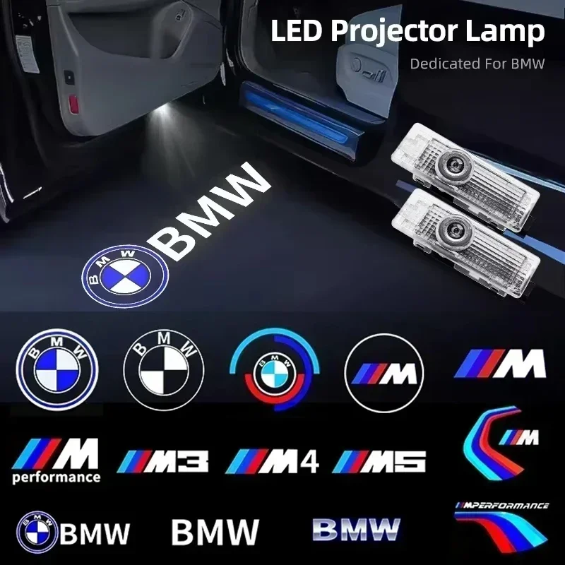 2/4Pcs Car Door Welcome LED Projector Laser Logo Door Light For BMW E90 E60 E46 E93 F20 F21 F30 F31 F32 F33 F34 F15 F10 F01 F11