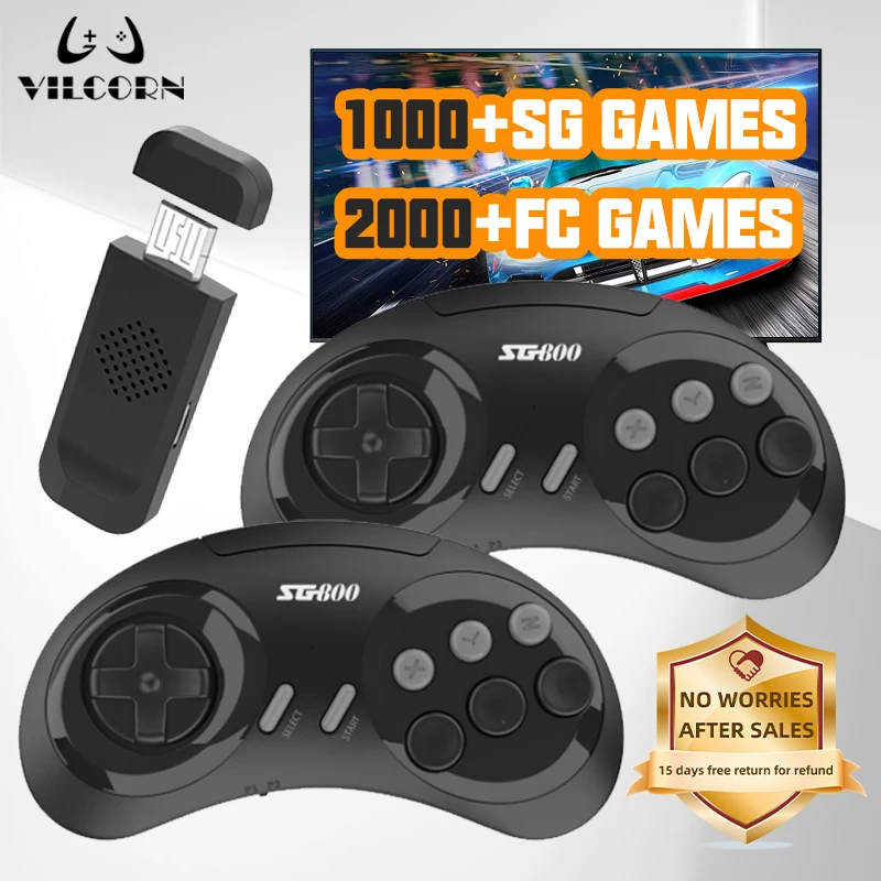 16-bit Wireless Console For SEGA NES Genesis Game Stick HDMI