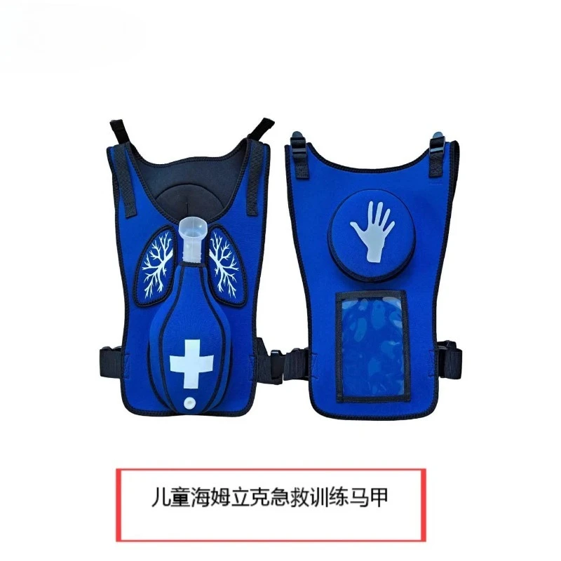 Kids Heimlik Practice Training Vest First Aid Training Tool for School Tracheal Blockage Wearable Vest
