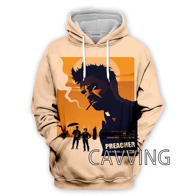 CAVVING 3D Printed  TV Show  Preacher  Fashion Hoodies Hooded Sweatshirts Harajuku  Tops Clothing for Women/men