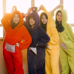 Home Set Cosplay Costume Po Lala Tinky Winky Adult Onesies Jumpsuit Christmas Pajamas Halloween Animal Sleepwear